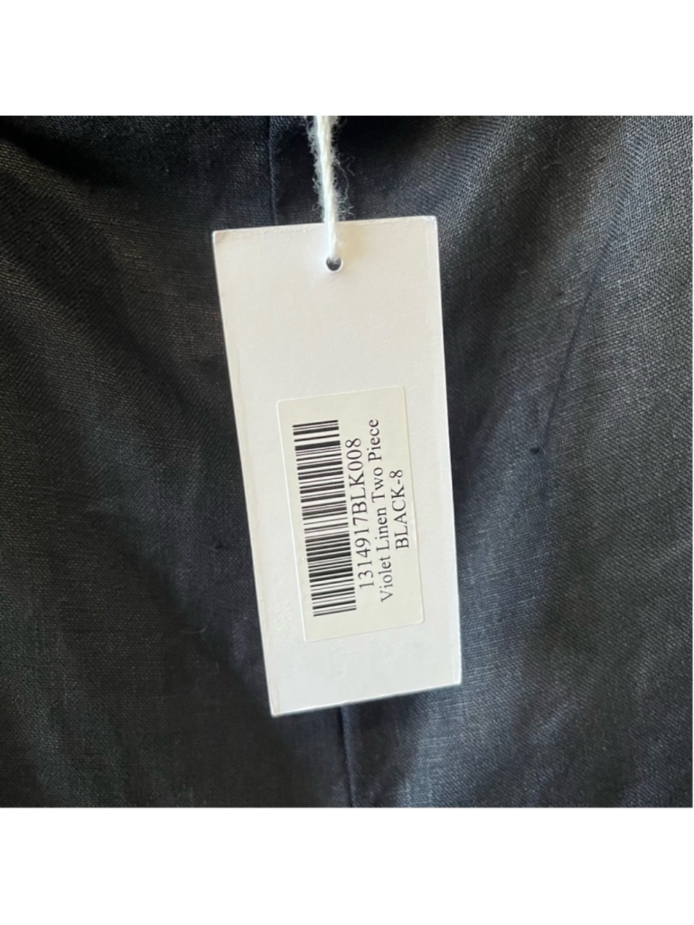 NWT Reformation Violet Linen Two Piece in Black Size 8 - Picture 9 of 15